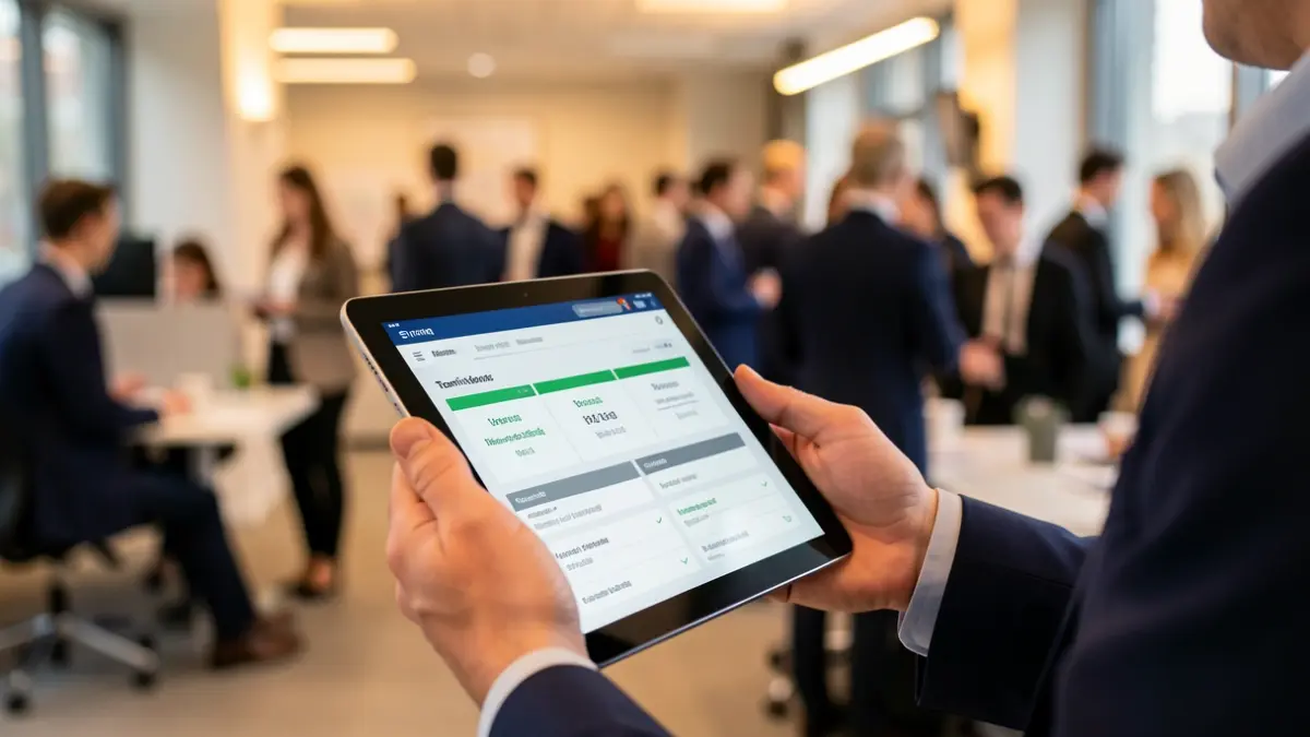 Image générique d'une personne utilisant une tablette pour une formation professionnelle.